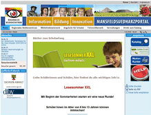 Tablet Screenshot of mansfeldportal.de